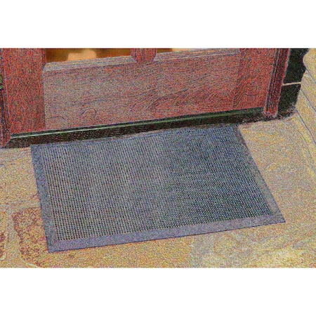 Durable Corp 16" X 24" Black Entrance Mat Entrance Mat 396S1624BK